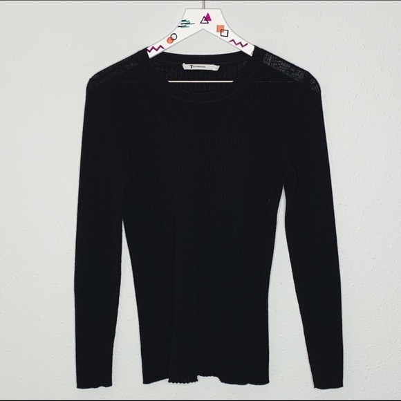 T by Alexander Wang Sweaters - T by Alexander Wang black merino wool sweater